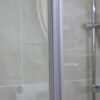 DSC01892 SS17 - Chrome Semi Frameless Front & Return Shower Screen - 850x850mm (Suit On 900x900 Base)