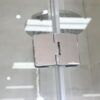 DSC01894 SS17 - Chrome Semi Frameless Front & Return Shower Screen - 850x850mm (Suit On 900x900 Base)