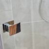 SS17 SS17 - Chrome Semi Frameless Front & Return Shower Screen - 850x850mm (Suit On 900x900 Base)