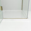 SS17-8 SS17 - Brushed Gold Semi Frameless Front & Return Shower Screen - 1150x850mm (Suit On 1200x900 Base)