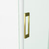SS20-5 SS20 - Brushed Gold Wall to Wall Front Only Sliding Shower Screen - Multiple Sizes (1130-1750mm)