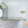 SS20-9 SS20 - Brushed Gold Sliding Door Shower Screen - 1150x850mm (Suit On 1200x900 Base)