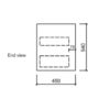 WH10-END VIEW AU10 Wall Hung Vanity - 900mm