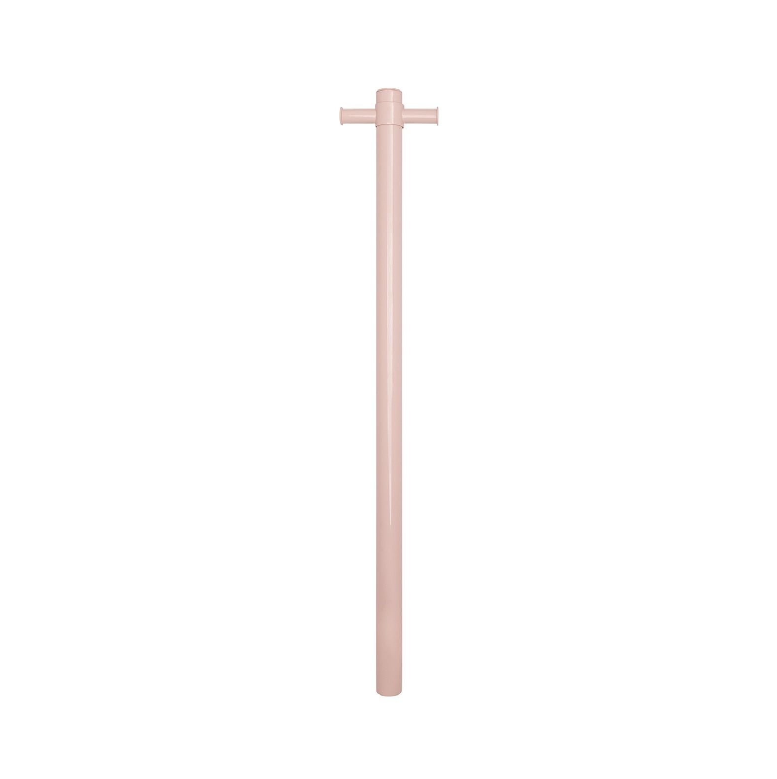 Thermogroup 12V Dusty Pink Straight Round Vertical Single Heated Towel Rail 900mm