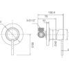 EC509CGM Gun Metal Shower Mixer