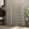 Thermogroup 240Volt Straight Round Free-Standing Heated Towel Rail