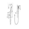NR30803BG-1 NRO30803BG Brushed Gold Shower Rail