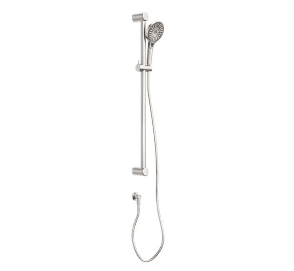 NRO005BN Care Brushed Nickel 32mm Grab Rail and Adjustable Shower Rail Set 900mm