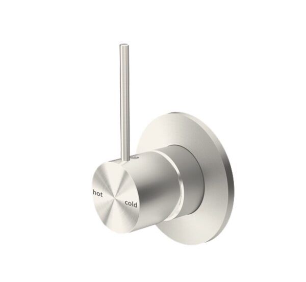 NR 2219-11B-BN Brushed Nickel 80mm Handle Up Plate Shower Mixer
