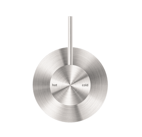 NR 2219-11B-BN Brushed Nickel 80mm Handle Up Plate Shower Mixer