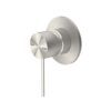 NRO21911BN Brushed Nickel 80mm Plate Shower Mixer