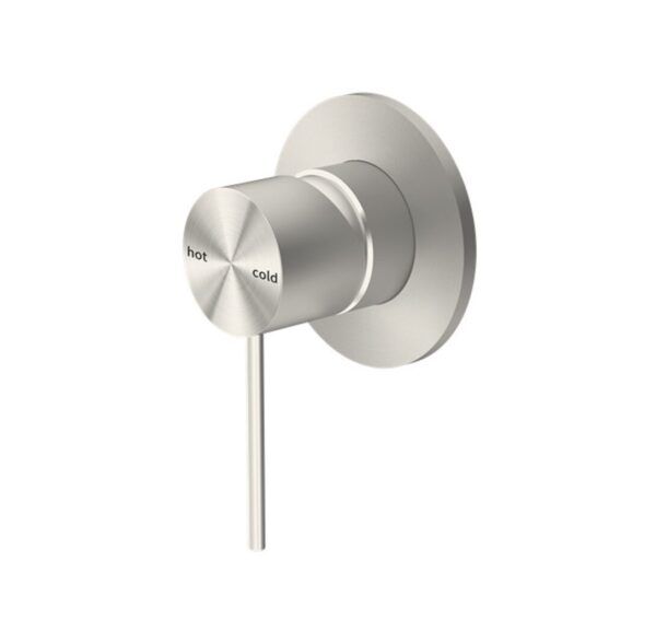 NRO21911BN Brushed Nickel 80mm Plate Shower Mixer