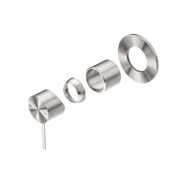 NRO21911BN Brushed Nickel 80mm Plate Shower Mixer