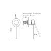 NRO21911XBN Care Brushed Nickel Shower Mixer
