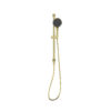 NRO251905GBG-1 NRO251905GBG Brushed Gold Round Shower Rail with Air Shower