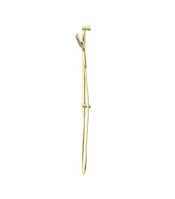 NRO251905GBG Brushed Gold Round Shower Rail with Air Shower