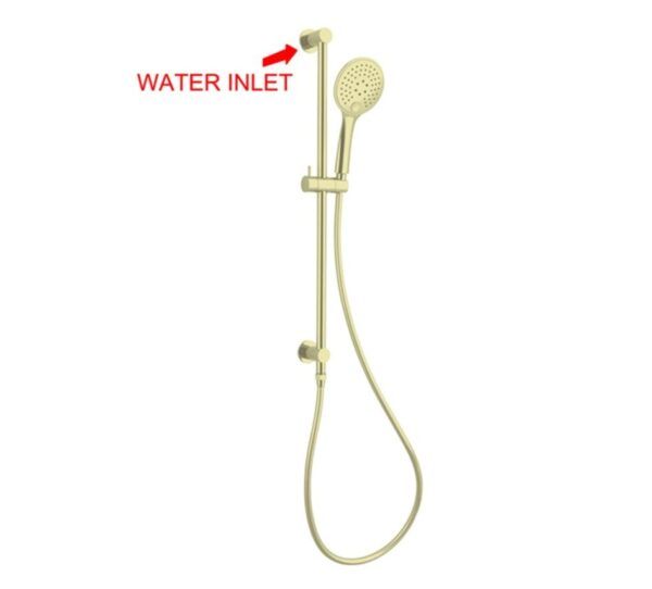NRO314BG Brushed Gold 3 Function Shower Rail