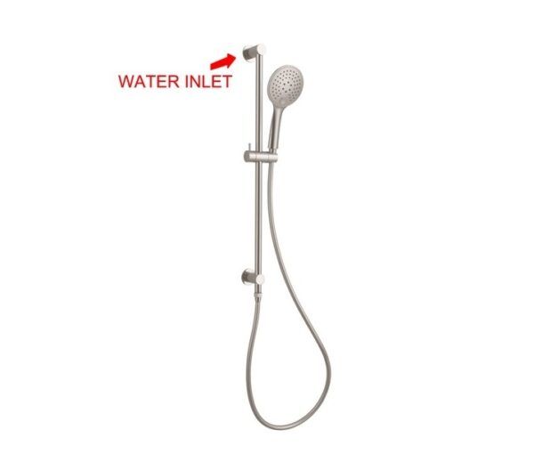 NRO314BN 3 Function Brushed Nickel Shower Rail