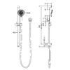 NRO318BG-4 NRO318BG Brushed Gold Round Project Shower Rail