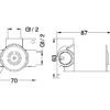 NRO321511GM Gun Metal Shower Mixer