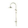 NRO210502AB Aged Brass Twin Shower with Metal Hand Shower