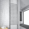 Thermogroup Straight Round Floor to Ceiling Heated Towel Rail