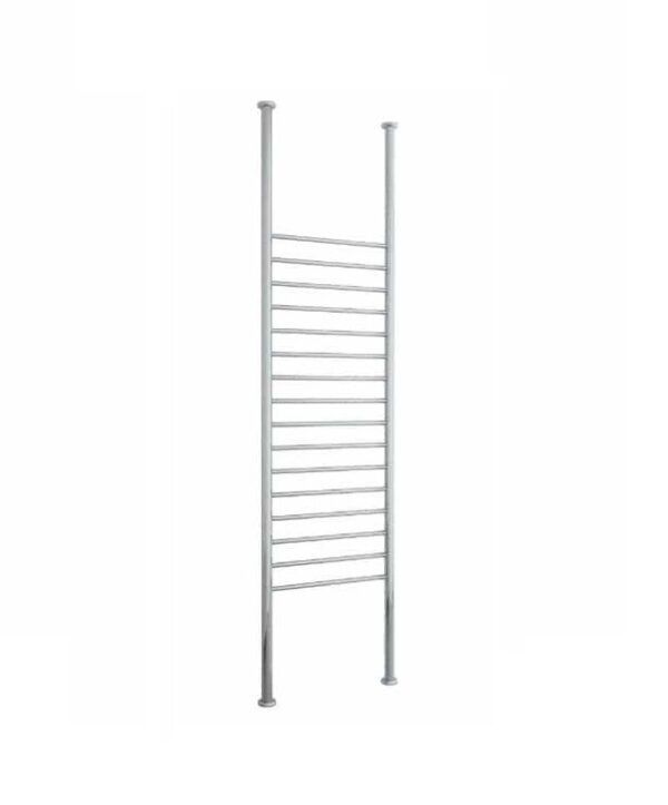 Thermogroup Straight Round Floor to Ceiling Heated Towel Rail