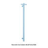 Thermogroup 12V Horizon Blue Straight Round Vertical Single Heated Towel Rail 900mm