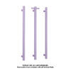 Thermorail_VS900HLS-Lilac-Satin Thermogroup 12V Lilac Satin Straight Round Vertical Single Heated Towel Rail 900mm