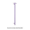 Thermorail_VS900HLS-Lilac-Satin-Single Thermogroup 12V Lilac Satin Straight Round Vertical Single Heated Towel Rail 900mm