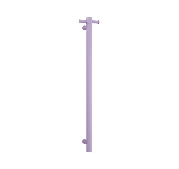 Thermogroup 12V Lilac Satin Straight Round Vertical Single Heated Towel Rail 900mm
