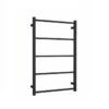 Thermogroup Matt Black Square Non-Heated Ladder Towel Rail