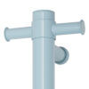 Thermogroup 12V Horizon Blue Straight Round Vertical Single Heated Towel Rail 900mm
