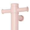 VS900HDP-Satin-Pink Thermogroup 12V Dusty Pink Straight Round Vertical Single Heated Towel Rail 900mm