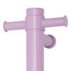 VS900HLS-Lilac-Satin Thermogroup 12V Lilac Satin Straight Round Vertical Single Heated Towel Rail 900mm