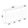 1500D-Shaving Cabinet-1 BM Shaving Cabinet 1500mm