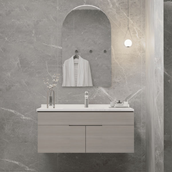 CON Arched Polished Flat Edge Mirror 750x1000mm