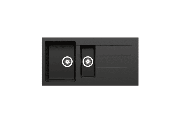 BV-10050BLK Black Double Bowl Kitchen Sink 1000x500mm