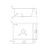 BV-5545-1 BV-5545 Black Single Bowl Kitchen Sink 550x450mm