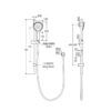 FNZ444109UB-5 FNZ444109UB Urban Brass Shower Rail