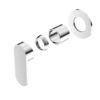 NRO01311DCH-3 NR 3013-11D-CH Chrome 80mm Round Plate Shower Mixer