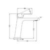 NRO21501BG-3 NRO21501BG Brushed Gold Basin Mixer