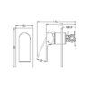 NRO21511BG-3 NRO21511BG Brushed Gold Shower Mixer