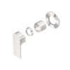NRO21511DBN Brushed Nickel 80mm Plate Shower Mixer
