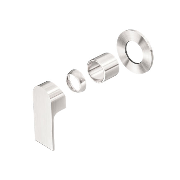NRO21511DBN Brushed Nickel 80mm Plate Shower Mixer