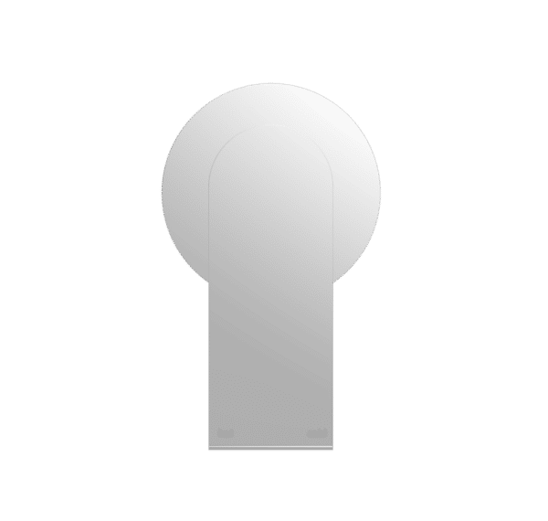 NRO21511DCH Chrome 80mm Plate Shower Mixer