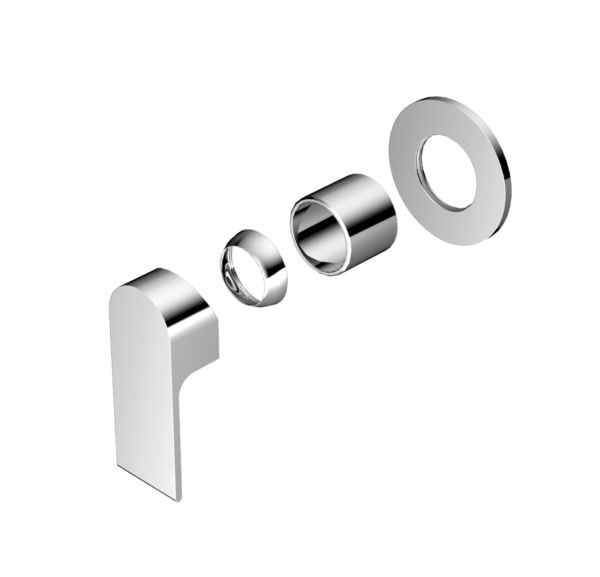 NRO21511DCH Chrome 80mm Plate Shower Mixer