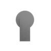 NRO21511DGM Gun Metal 80mm Plate Shower Mixer
