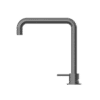 NRO21901CGM Gun Metal Hob Basin Mixer Square Swivel Spout