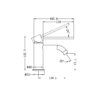 NRO21901DBG Care Brushed Gold Basin Mixer